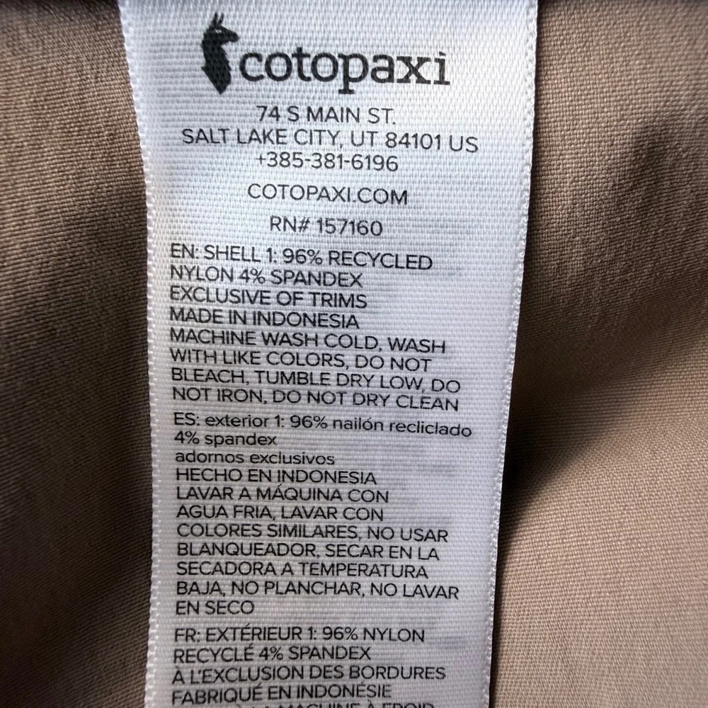 Cotopaxi Mens 40 Waist 8